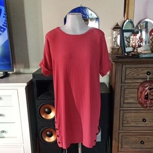 Madewell Coral Dress Xs W/ Buttons& Pockets